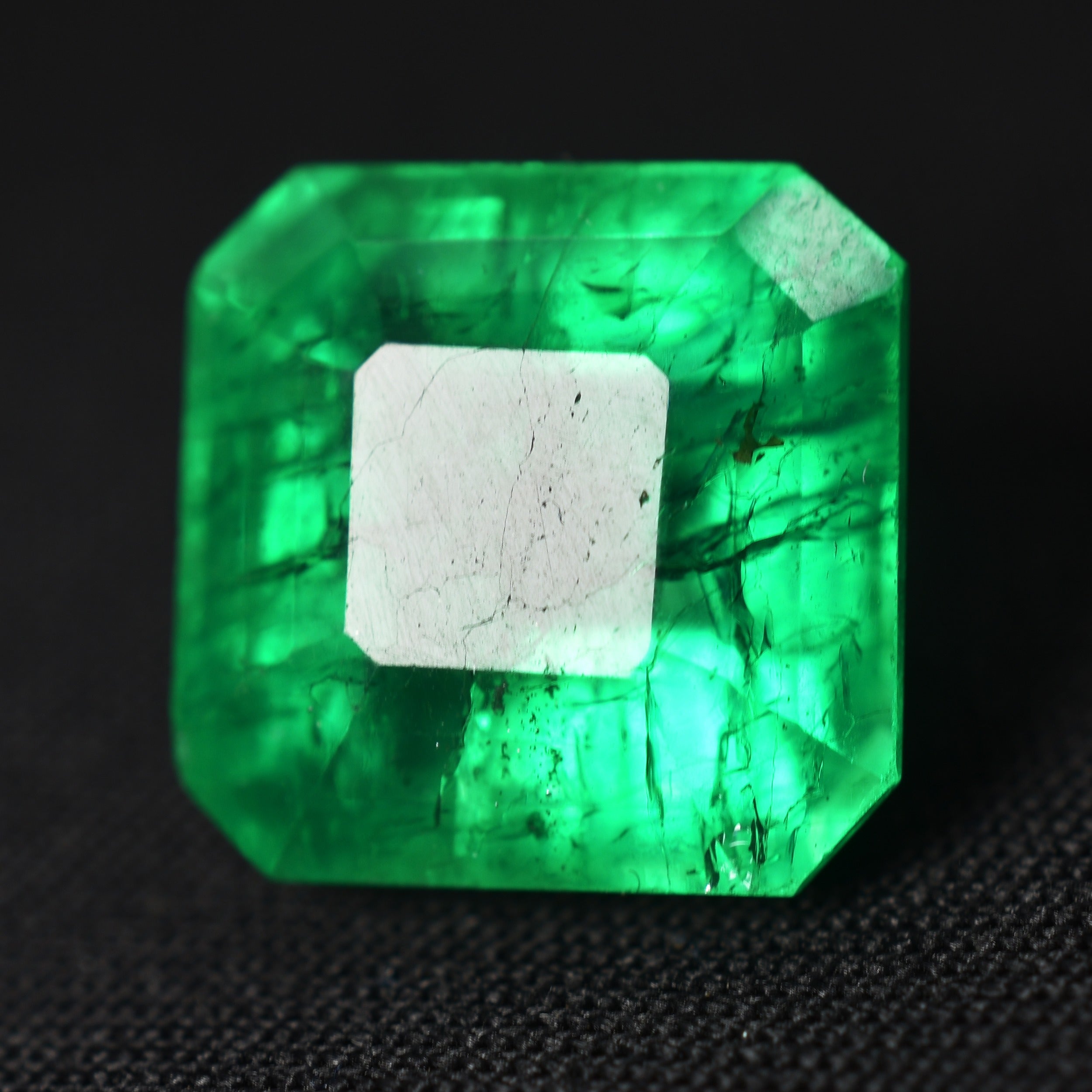 Best Gift For Your Friends | Jewelry Making Emerald Gem Certified Square Cut 7.36 Ct Emerald Green Natural Loose Gemstone | Free Delivery Free Gift | ON SALE