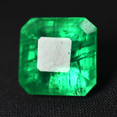 Best Gift For Your Friends | Jewelry Making Emerald Gem Certified Square Cut 7.36 Ct Emerald Green Natural Loose Gemstone | Free Delivery Free Gift | ON SALE