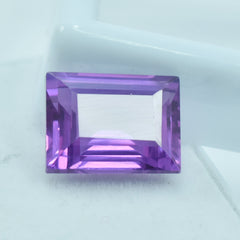 Hurry Up For Biggest Offer 8.10 Carat Emerald Cut Certified Loose Gemstone Purple Tanzanite