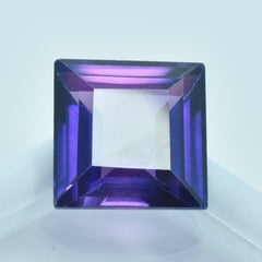 Pure Natural 10.20 Carat Square Cut Natural Certified Purple Loose Tanzanite Gemstone.