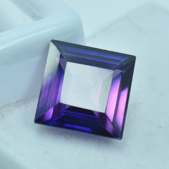 Pure Natural 10.20 Carat Square Cut Natural Certified Purple Loose Tanzanite Gemstone.