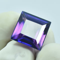 Pure Natural 10.20 Carat Square Cut Natural Certified Purple Loose Tanzanite Gemstone.