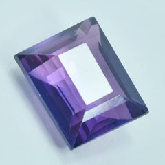 Very Pretty 6.35 Ct Purple Tanzanite Emerald Cut Certified Jewelry Making Natural Loose Gemstone