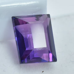 Very Pretty 6.35 Ct Purple Tanzanite Emerald Cut Certified Jewelry Making Natural Loose Gemstone