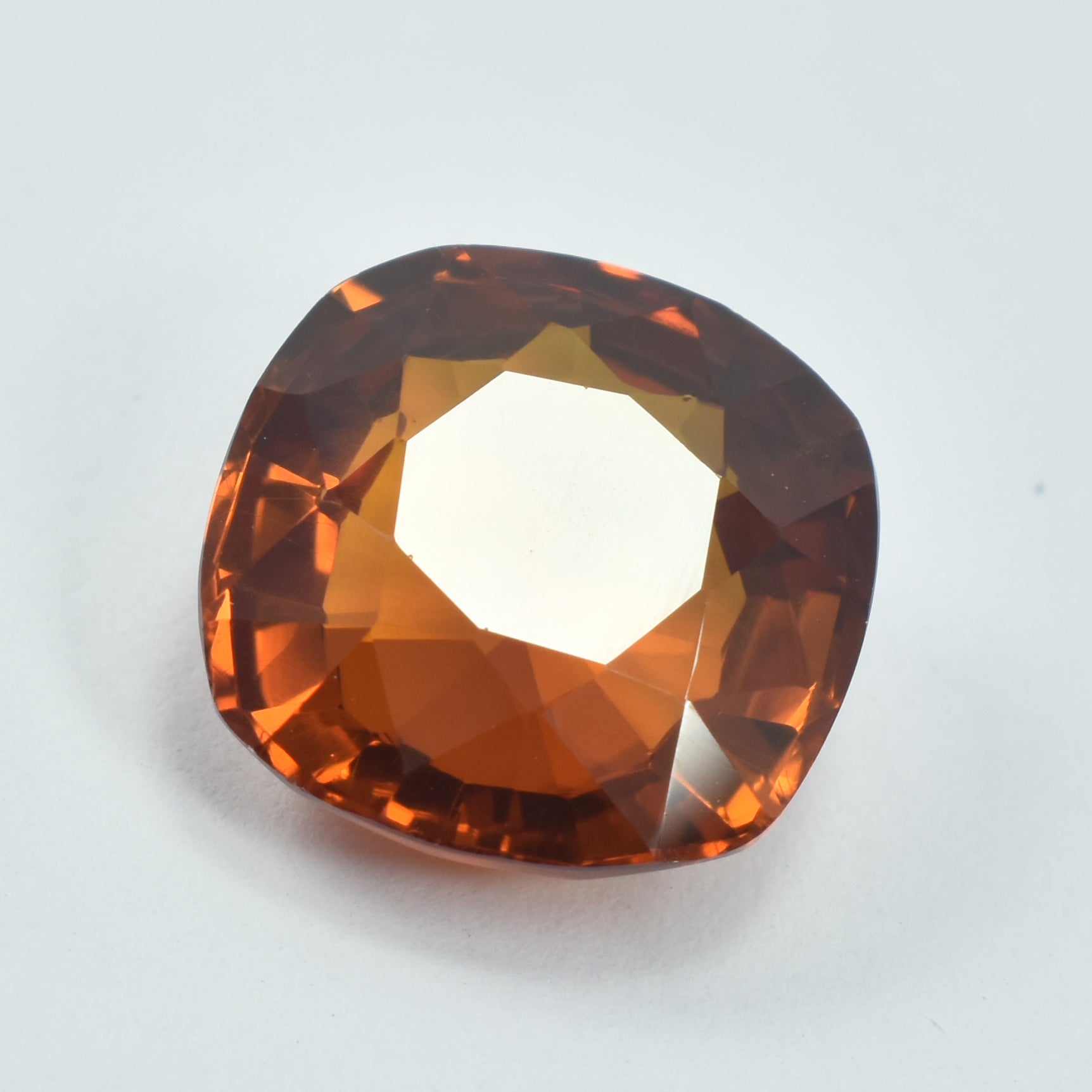Square Cushion Cut Natural 11.45 Carat Orange Loose Sapphire Gemstone Certified Sapphire Gem Jewelry