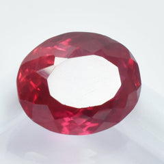 Red Ruby Certified 7.40 Carat Oval Cut Beautiful Rubies Red Natural Loose Gemstone Mozambique Glistened Ruby Gem