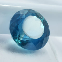 Best Certified Ceylon Sapphire Natural 10.55 Carat Round Cut Blue Teal Sapphire Natural Loose Gemstone