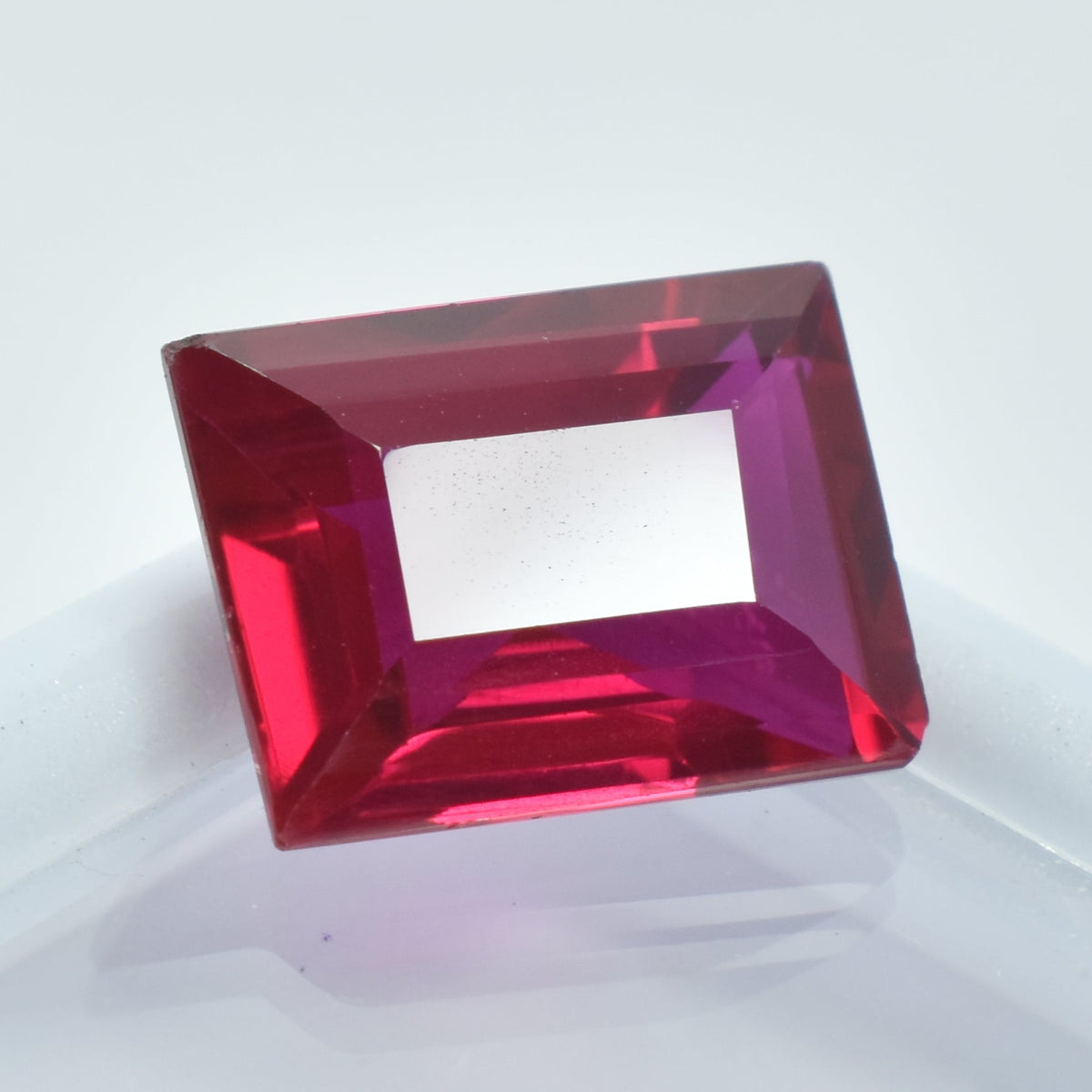 Emerald Cut Certified Burmese Ruby Red 8.60 Carat Natural Beautiful Pigeon Ruby Loose Gemstone