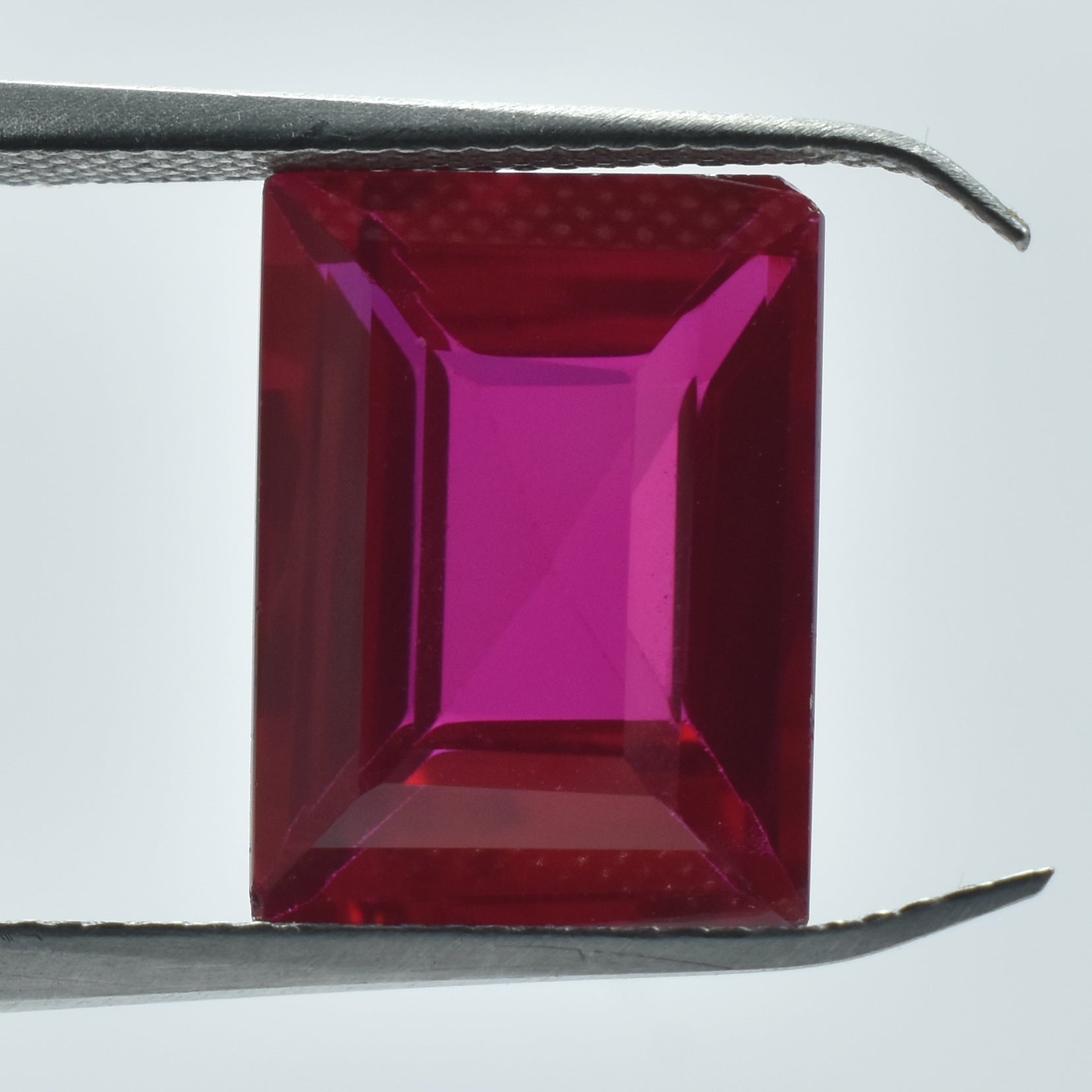 Emerald Cut Certified Burmese Ruby Red 8.60 Carat Natural Beautiful Pigeon Ruby Loose Gemstone