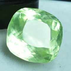 Sapphire Loose Gemstone 7.85 Carat Lemon Color Glistening Certified Sapphire Natural Square Cushion Cut World's Best Lemon Color Sapphire Gem