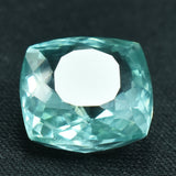 Sapphire Jewelry Montana Sapphire 7.60 Carat Bluish Green Color Square Cushion Shape Natural Certified Loose Gemstone