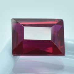 Natural Loose Gemstone 9.60 Carat Ruby Red Emerald Shape Most Amazing Rubies Red Gemstone From Mozambique Certified Ruby