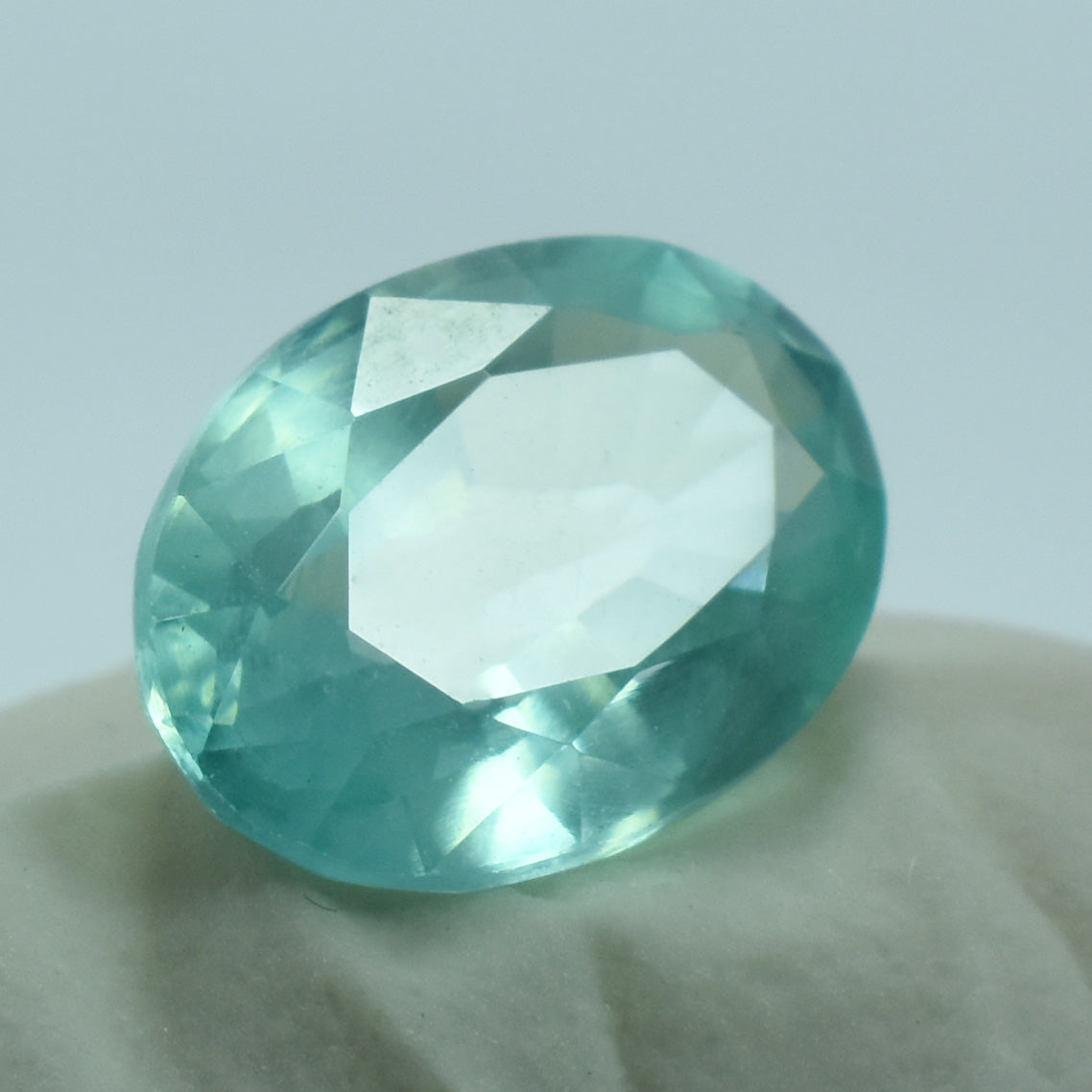 Bluish Green Color 3.30 Carat Oval Shape Montana Sapphire Certified Loose Natural Gemstone