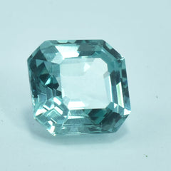 Bluish Green Sapphire 3.85 Carat Square Shape Brilliant Cut Sapphire Natural Certified Loose Gemstone