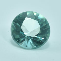 Montana Sapphire Round Shape Certified 8.70 Carat Bluish Green Sapphire Natural Loose Gemstone Sapphire Jewelry