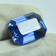 Biggest Offer On Certified Tanzanite Gem 10.35 Carat Emerald Cut Certified Blue Tanzanite Natural Loose Gemstone