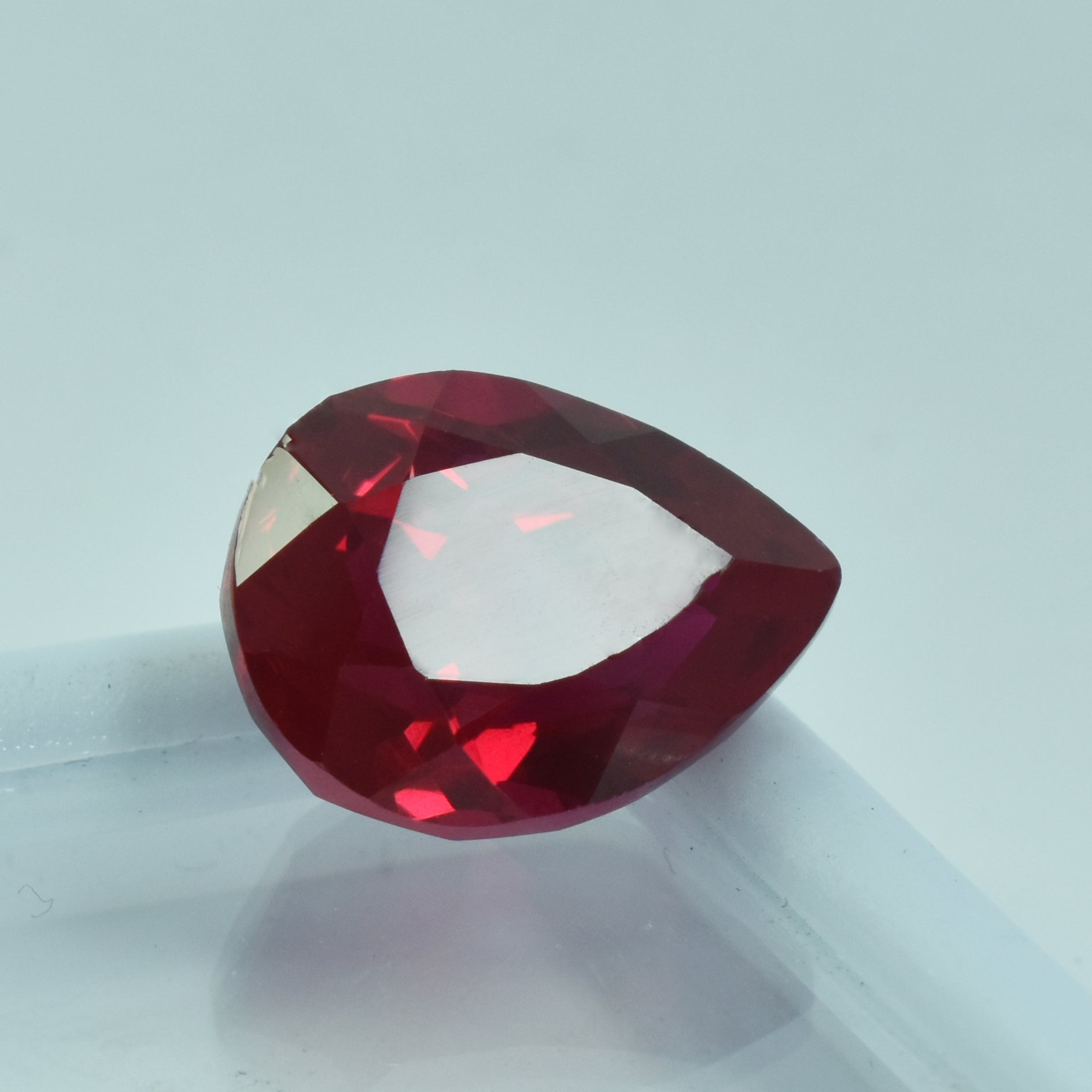 Beautiful Ruby Red Pear Cut 9.65 Carat Red Ruby Natural Certified Loose Gemstone Best for Engagement Rings