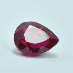 Beautiful Ruby Red Pear Cut 9.65 Carat Red Ruby Natural Certified Loose Gemstone Best for Engagement Rings