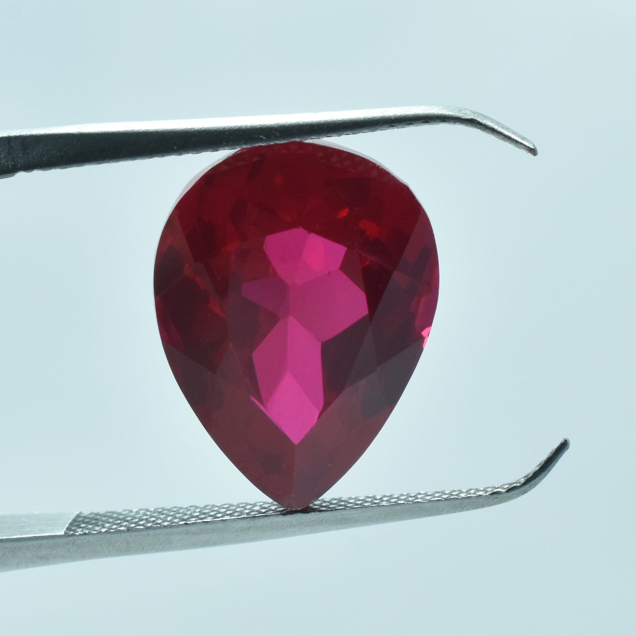 Beautiful Ruby Red Pear Cut 9.65 Carat Red Ruby Natural Certified Loose Gemstone Best for Engagement Rings