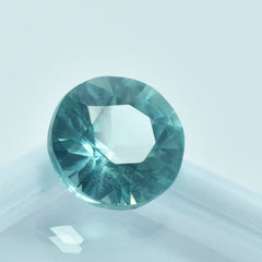 Extremely Rare 8.20 Ct Montana Sapphire Round Cut Bluish Green Sapphire Certified Loose Natural Gemstone