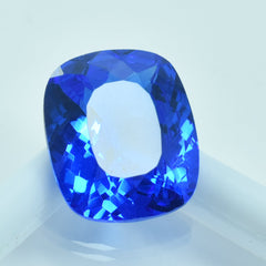 Blue Color Tanzanite Cushion Cut 9.00 Carat Natural Certified Loose Tanzanite Blue Gemstone