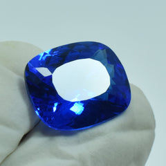 Blue Color Tanzanite Cushion Cut 9.00 Carat Natural Certified Loose Tanzanite Blue Gemstone