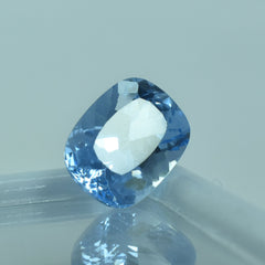 On Sale Beautiful Blue Light Color Sapphire 4.00 Carat Cushion shape Natural Loose Certified Gemstone