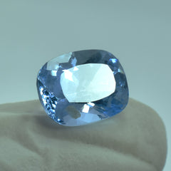 On Sale Beautiful Blue Light Color Sapphire 4.00 Carat Cushion shape Natural Loose Certified Gemstone