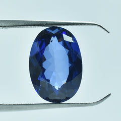 Dark Blue Tanzanite 7.75 Carat Oval Shape Certified Blue Tanzanite Natural Loose Gemstone