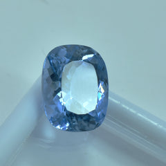 September Birthstone Sapphire 7.70 Carat Cushion Cut Natural Sapphire Blue Certified Loose Gemstone