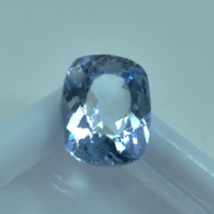 Natural 3.50 Ct Cushion Cut Light Blue Sapphire Certified Loose Gemstone Glistening Sapphire  For Occasion