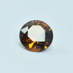 Natural Sapphire 7.65 Ct Round Shape Orange Sapphire Natural Certified Ring Size Loose Gemstone