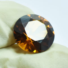 Natural Sapphire 7.65 Ct Round Shape Orange Sapphire Natural Certified Ring Size Loose Gemstone