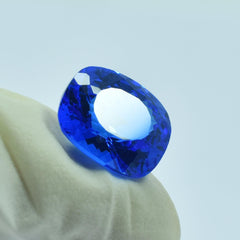 Blue Tanzanite Cushion Shape 6.65 Carat Natural Certified Loose Gemstone Best Tanzania Gem For Engagement Rings