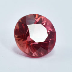 Orange Sapphire Natural Loose Gemstone 7.45 Ct Round Cut GGL Certified Sapphire Stone For Inner Peace