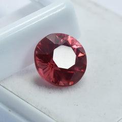 Orange Sapphire Natural Loose Gemstone 7.45 Ct Round Cut GGL Certified Sapphire Stone For Inner Peace