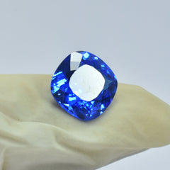 Square Cut Blue Tanzanite 4.65 Carat Certified Natural Loose Gemstone Best Tanzanite Gemstone Use As A Gift