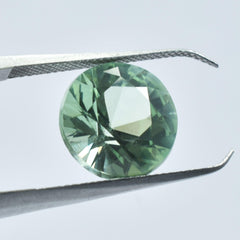 6.75 Carat AAA+ Natural Ceylon Bluish Green Sapphire Round Shape Loose Gemstone Best For Engagement Rings