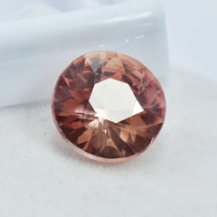 Beautiful Sapphire Color 8.75 Carat Natural Round Shape Padparadscha Sapphire Natural Certified Loose Gemstone