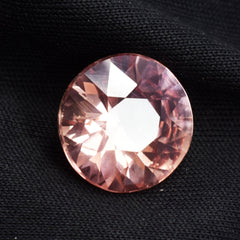 Beautiful Sapphire Color 8.75 Carat Natural Round Shape Padparadscha Sapphire Natural Certified Loose Gemstone