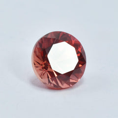 Certified Orange Sapphire 7.60 Ct Natural Round Cut Loose Gemstone Jwelery Making Stone