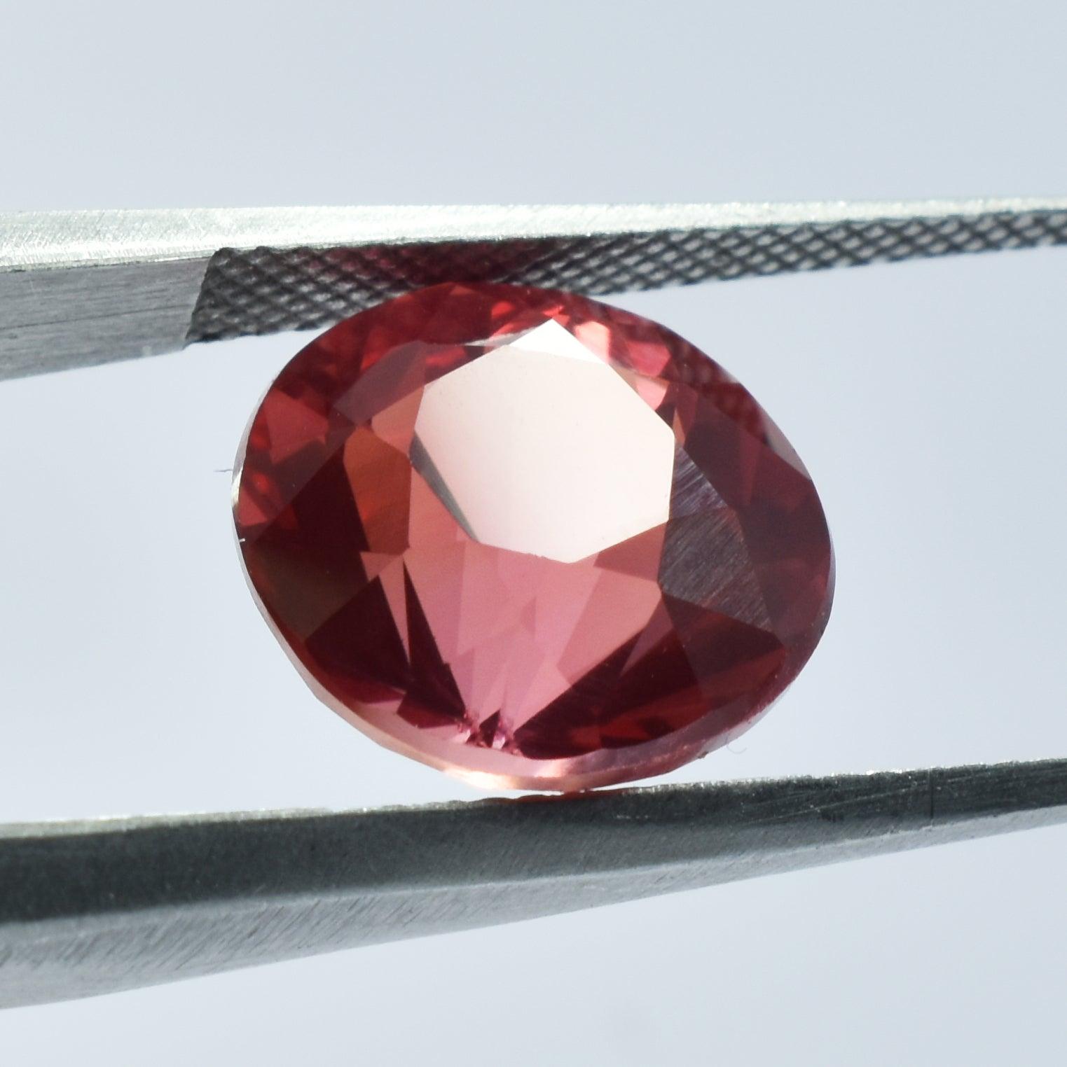 Natural Flawless Ceylon Padparadscha Sapphire Round Cut Loose Gemstone 6.75 Ct Best For Physical Healing Sapphire Gem