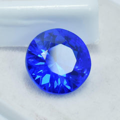 Rare Blue Tanzanite Natural Round Shape Certified 6.05 Carat Loose Gemstone Earing Size Gemstone