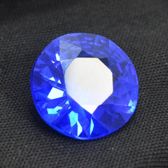 Rare Blue Tanzanite Natural Round Shape Certified 6.05 Carat Loose Gemstone Earing Size Gemstone