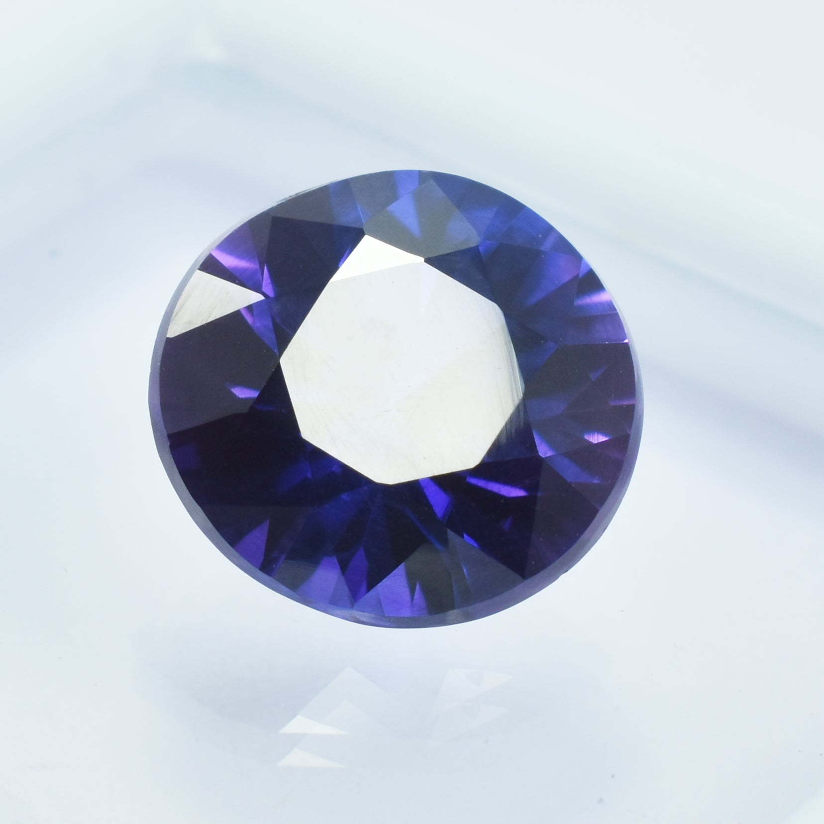 Pure Natural 9.05 Carat Purple Tanzanite Round Shape Loose Gemstone Certified Purple Tanzanite Gem