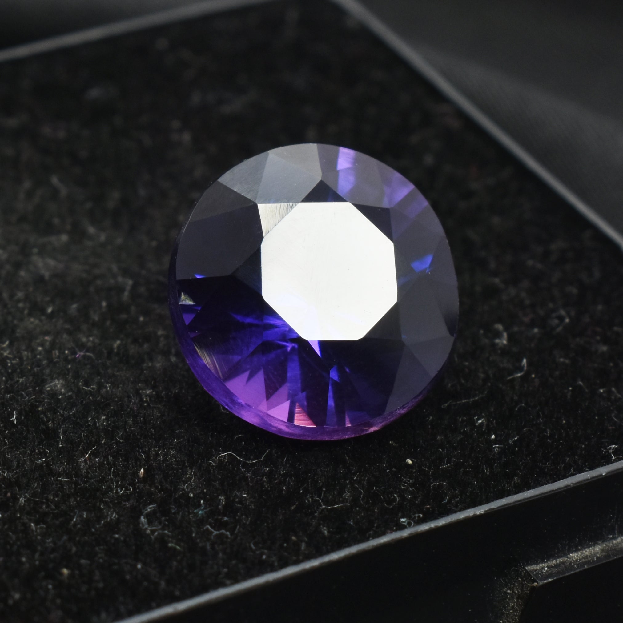 Pure Natural 9.05 Carat Purple Tanzanite Round Shape Loose Gemstone Certified Purple Tanzanite Gem