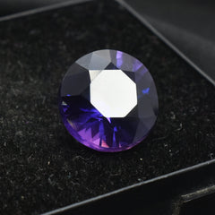 Pure Natural 9.05 Carat Purple Tanzanite Round Shape Loose Gemstone Certified Purple Tanzanite Gem