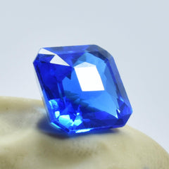 4.40 Ct Natural Blue Tanzanite Square Shape Certified Loose Gemstone Tanzania Stone For Pendant Making