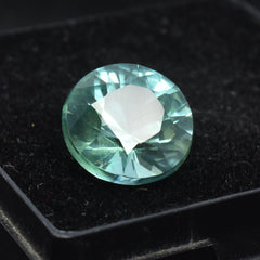 Gorgeous Green Sapphire Round Cut 7.75 Carat Bluish Green Sapphire Loose Certified Gemstone For Engagement Rings