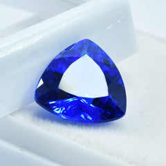 Blue Tanzanite 6.10 Carat Trillion Shape Certified Natural Tanzanite Loose Gemstone Jewelry Making Gem